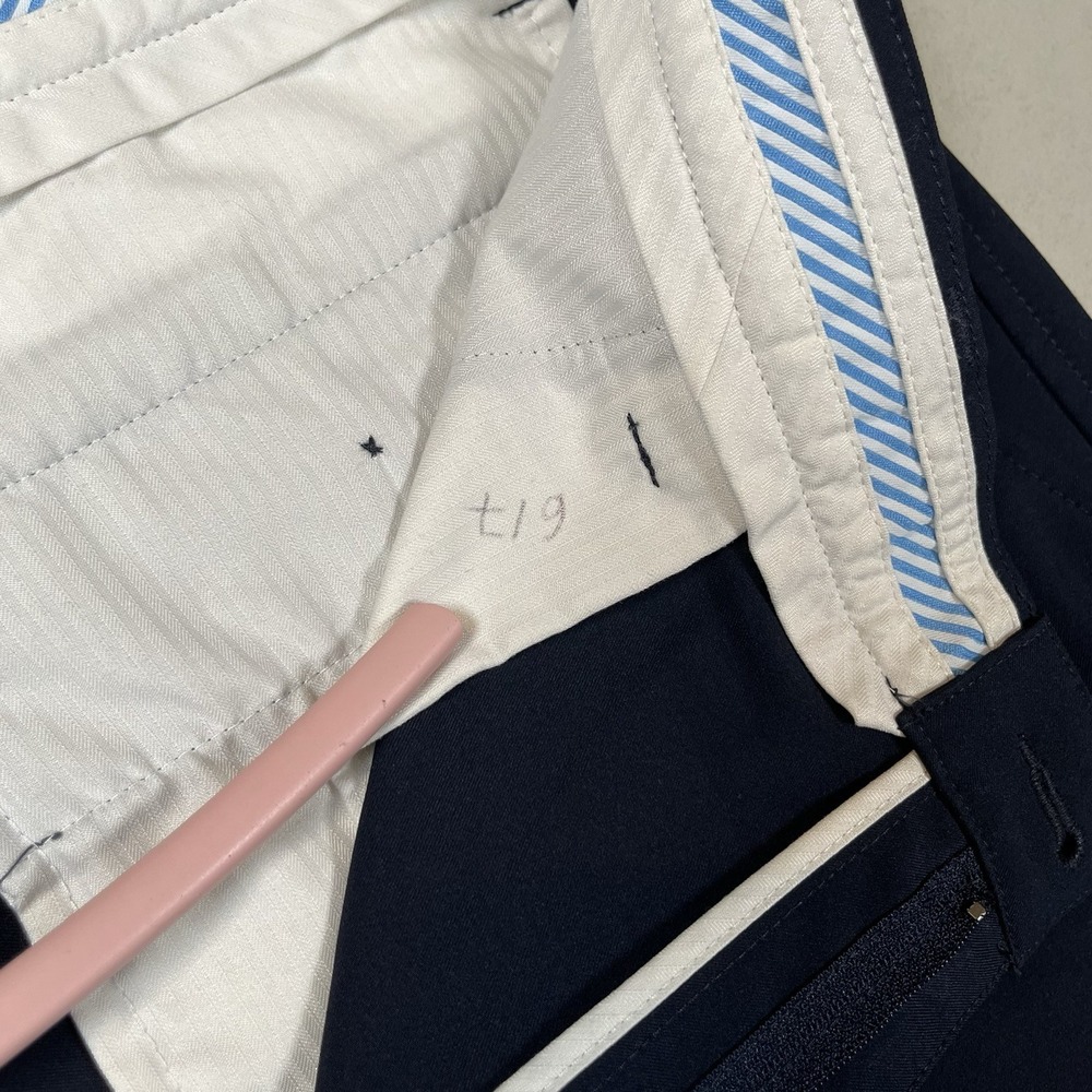 Footjoy Men's Navy Performance Pants Sz 36x30 Golf Pockets Stretch Flat Front - Picture 9 of 9